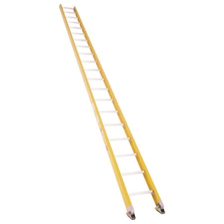 Bauer Ladder Straight Ladder, Fiberglass, 300 lb Load Capacity 33024